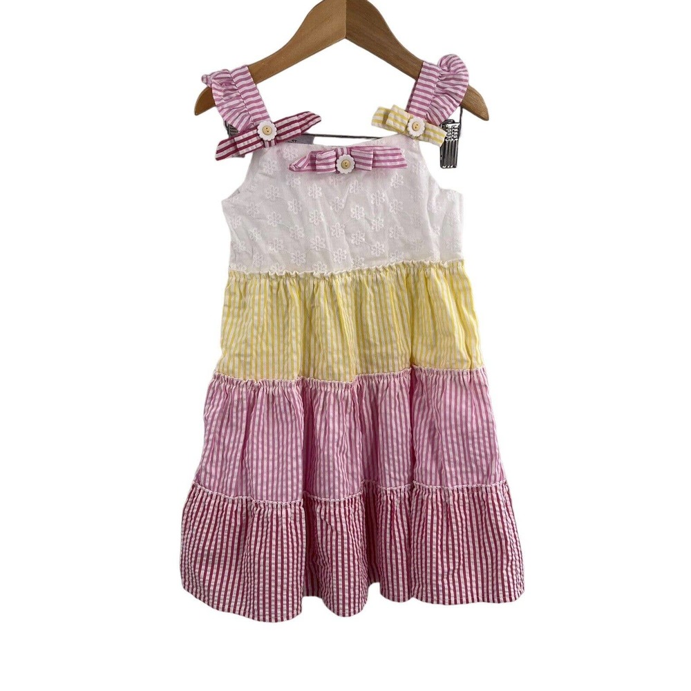 Blueberi Boulevard Seersucker Dress Multicolored 4T New‎
